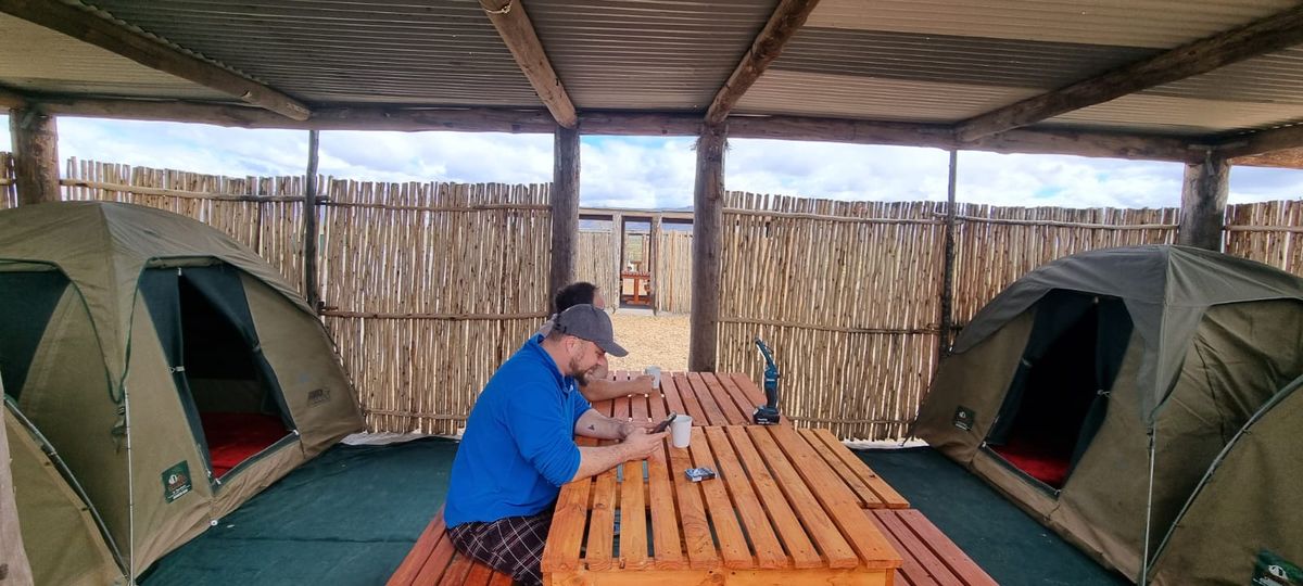 2x2m dome tent at Rooidakkies