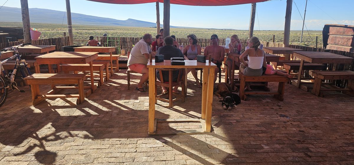 Solar charging station at Rooidakkies off-grid camping Tankwa Karoo