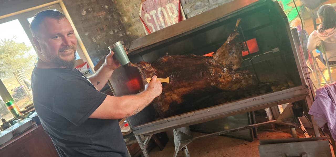 Year-end function spit braai at Rooidakkies